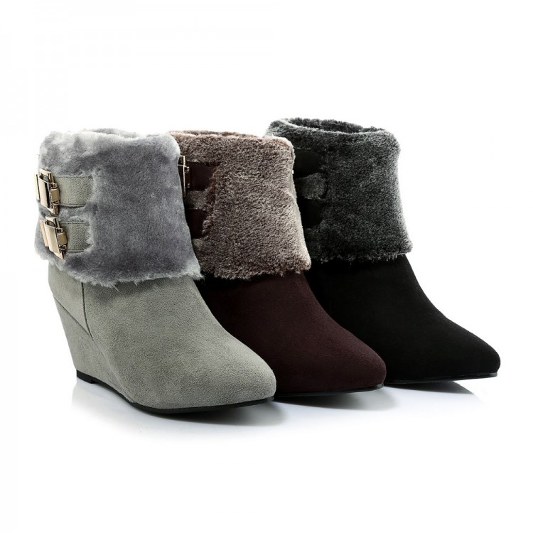 Suede boot women